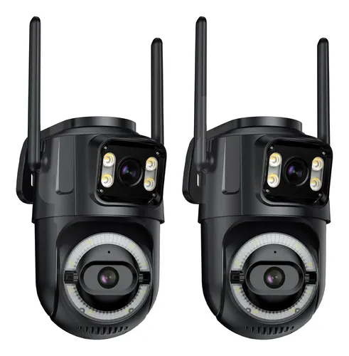 Cameras ip wifi de 24 5 ghz visao noturna duas cenas icsee