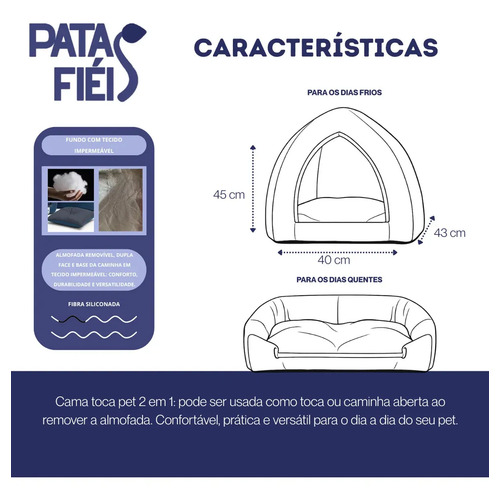 Caminha Oca Iglu Toca Suede Gato Cachorro Pet - Patas Fiéis Rosa E Bege Liso
