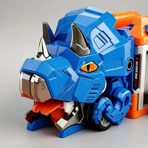 Caminhao Dinossauro 3 Em 1 Engole Carro E Lança Bola Futebol Azul