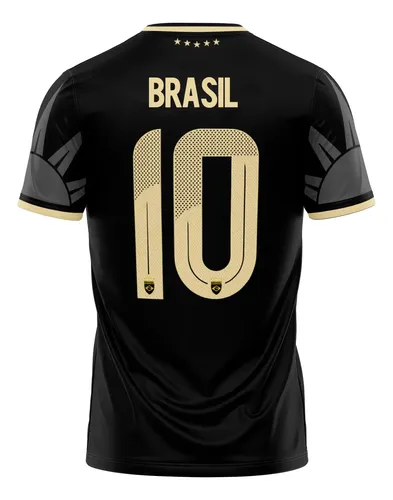 Camisa 10 do brasil esportiva tamanho adulto infantil cores 2