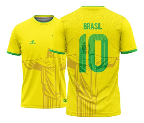 Camisa 10 do brasil esportiva tamanho adulto infantil cores 4 1