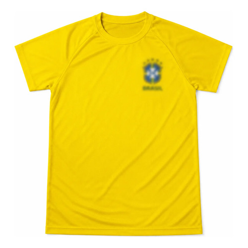 Camisa camiseta brasil torcida comemorativa unissex amarela 1