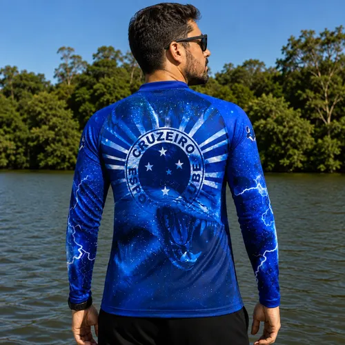 Camisa Camiseta Cruzeiro Proteção Solar Uv50+