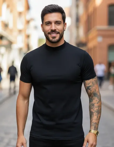 Camisa canelada meia gola alta slim estilosa elegante homem