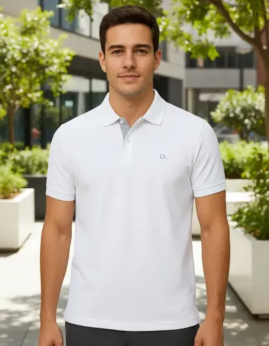 Camisa gola polo social masculina slim algodao casual ogochi