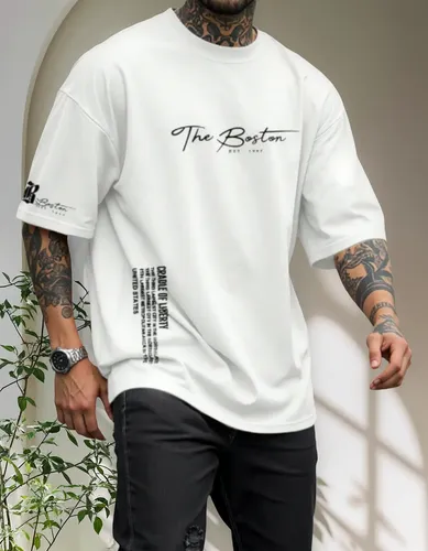 Camisa oversized the boston camiseta moda gringa estilosa