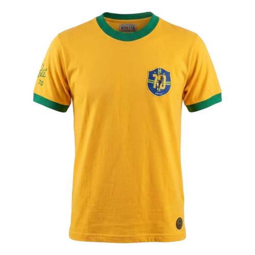Camisa retro athleta brasil pele 1970 1