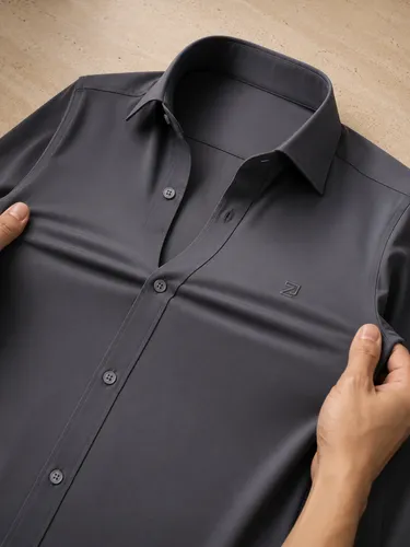 Camisa Social Masculina Manga Longa
