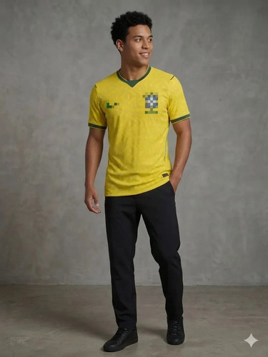 Camisa Tipo Amarela Brasil Seleção Brasileira Neymar