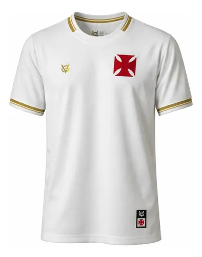 Camisa vasco vg gold masculina simbolo bordado oficial