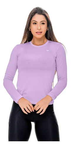 Camisas Térmica Feminina Voker Proteção Uv Bike Academia