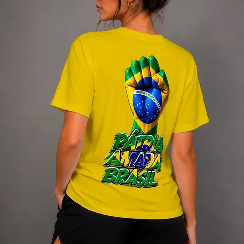 Camiseta Basica 22 O Brasil Tem Solução Patria Amada Ref5370
