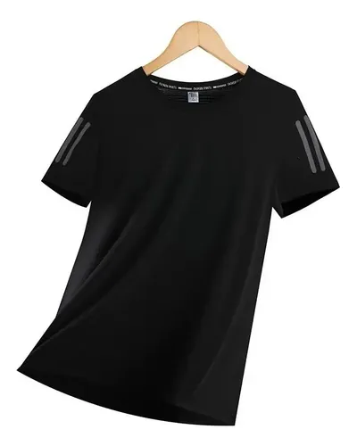Camiseta Básica Exercícios De Verão Feminina Seda Gelada