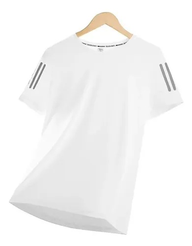 Camiseta Básica Exercícios De Verão Feminina Seda Gelada