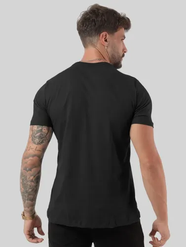 Camiseta Basica Masculina Algodão Lisa Malha Peruana Premium