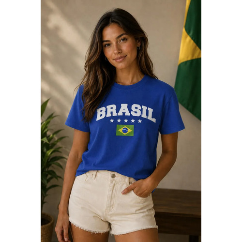 Camiseta blusa brasil unissex copa do mundo envio rapido 1