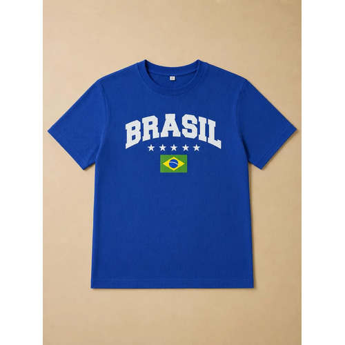 Camiseta Blusa Brasil Unissex Copa Do Mundo Envio Rápido