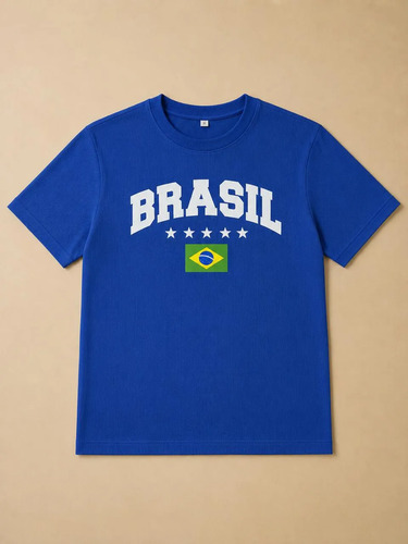 Camiseta Blusa Brasil Unissex Copa Do Mundo Envio Rápido