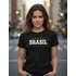 Camiseta brasil bandeira baby look feminina copa futebol 1