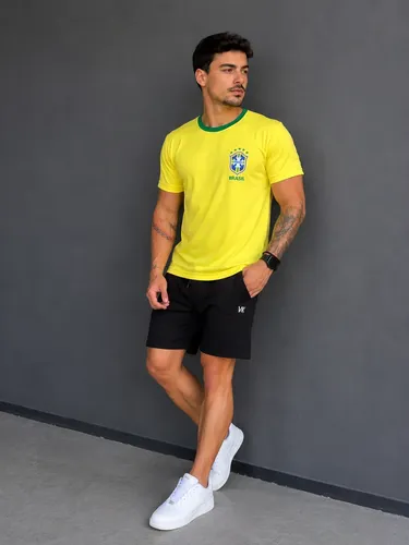 Camiseta brasil copa 2026 dry fit esportiva poliester 8