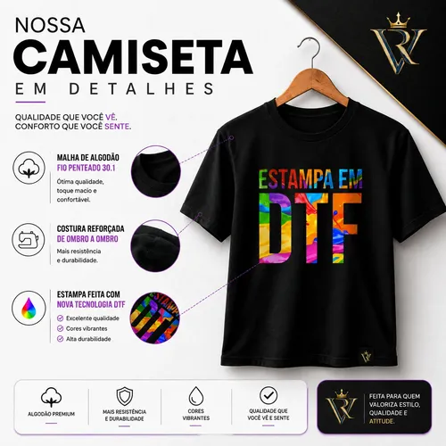 Camiseta Brasil Feminina Hexa 100% Algodão Leve Blusa Camisa