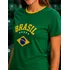 Camiseta Brasil Verde Amarela Torcedor Copa Do Mundo Família