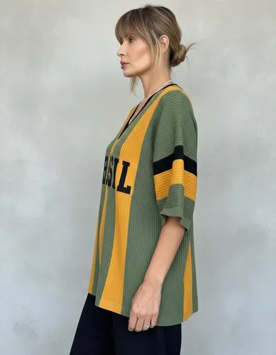 Camiseta Feminina Copa Tricot Seleção Brasil Blusa Hexa