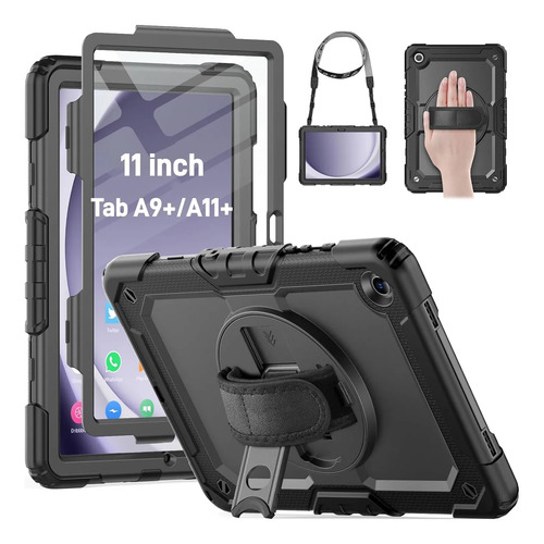 Capa a prova de queda 3 em 1 para galaxy tab a11 plus 11pol