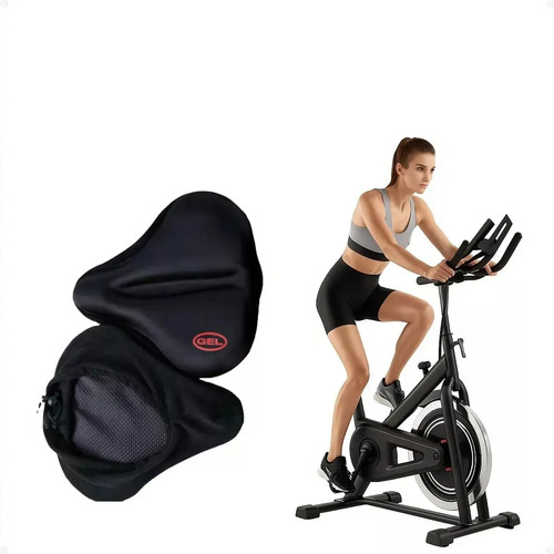 Capa banco selim larga gel macia confortavel para bicicleta