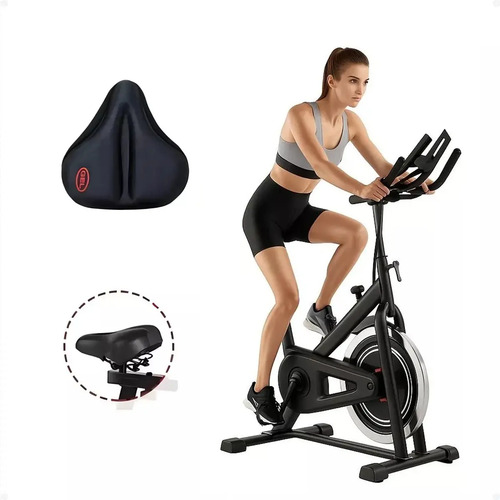 Capa Banco Selim Larga Gel Macia Confortável Para Bicicleta Ergométrica Spinning Academia Mtb Speed Acessório Bike Ajustável Antiderrapante Resistente Amortecimento Impacto Conforto Vendas Express
