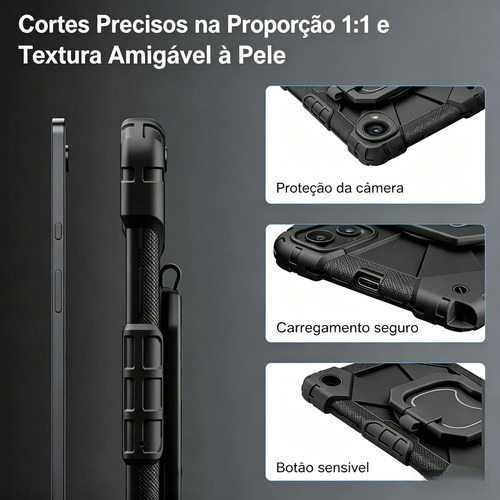 Capa Case Para Tablet Samsung Galaxy Tab A11+ Plus Preto