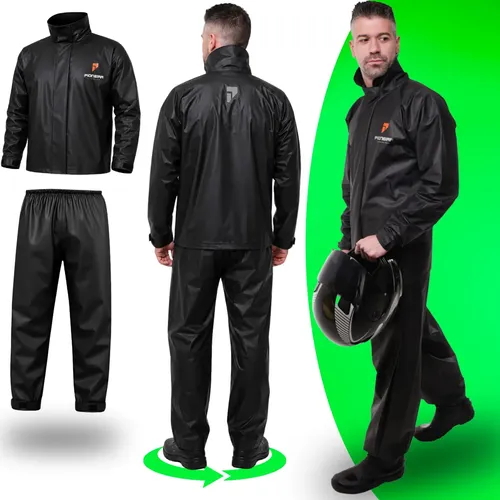 Capa de chuva moto pioneira impermeavel pvc motoqueiro frio