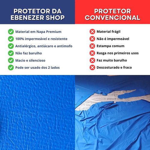 Capa De Colchão Impermeável Hospitalar Antialérgico Solteiro
