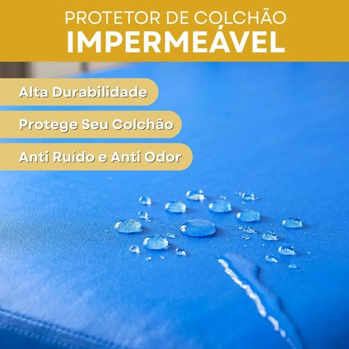 Capa De Colchão Impermeável Hospitalar Antialérgico Solteiro