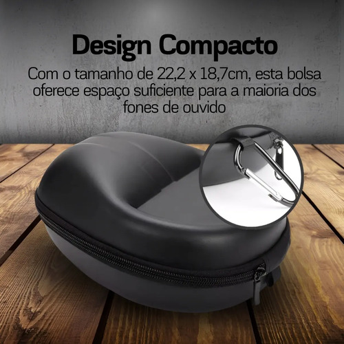 Capa Estojo Case Para Headphone Fone De Ouvido E Headset Eva