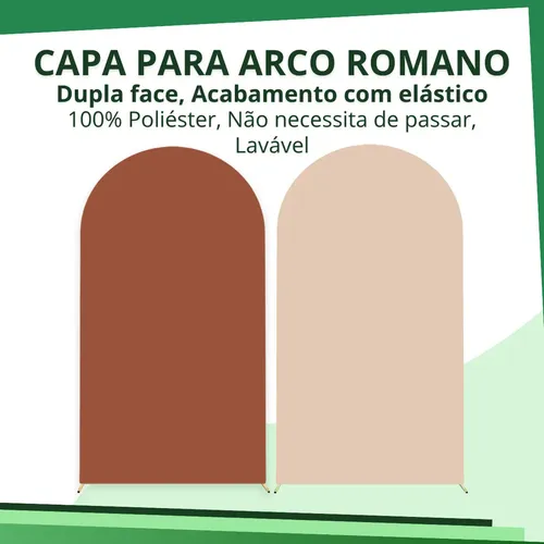Capa Painel Arco Romano Liso C/elástico 2x1m Vários Modelos