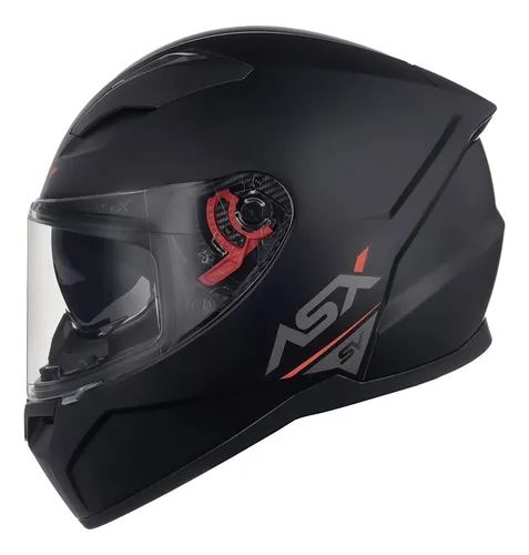 Capacete asx city sv com oculos interno integral preto fosco