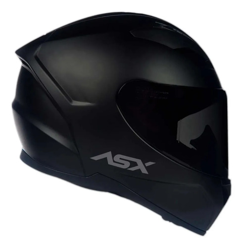 Capacete fechado asx city solid preto fosco viseira fume des