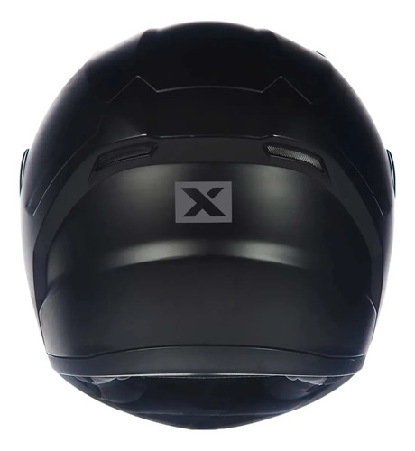 Capacete Fechado Asx City Solid Preto Fosco + Viseira Fumê Desenho Sólido Tamanho do capacete 58/M