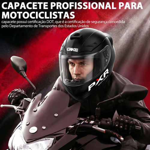 Capacete Integral Adulto De Fosco Motocicleta Para Moto