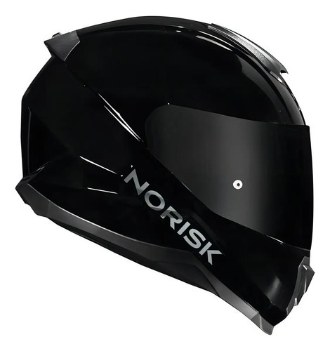 Capacete moto norisk razor preto brilho masculino feminino d