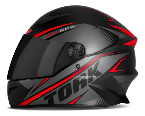 Capacete moto pro tork fechado viseira fume street promocao