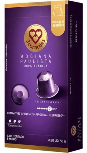 Capsula cafe espresso mogiana paulista compativel nespresso