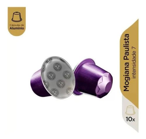 Cápsula Café Espresso Mogiana Paulista Compatível Nespresso 3 Corações 10 um