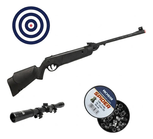 Carabina de pressao rossi dione sport mh 55mm mola com chumb