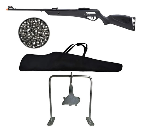 Carabina pressao jade pro nitro 635mm chumbo alvo javali
