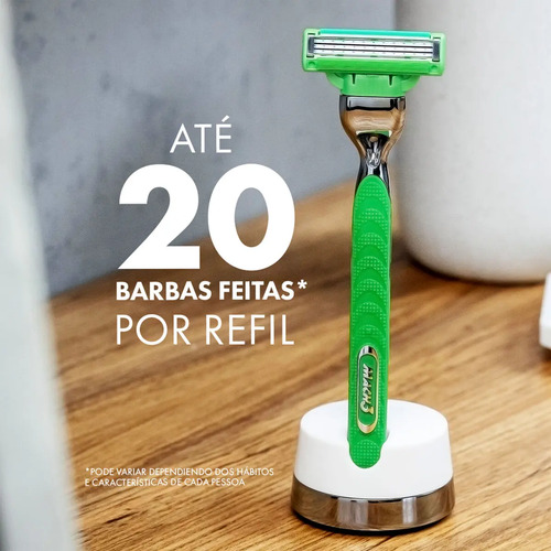 Carga Aparelho de Barbear Gillette Mach3 Sensitive com Aloe 16 Unidades