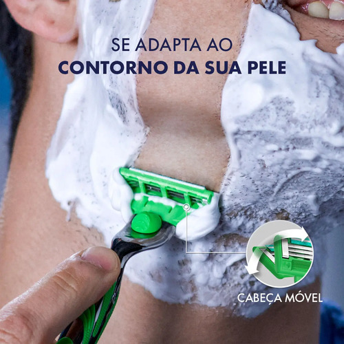 Carga Aparelho de Barbear Gillette Mach3 Sensitive com Aloe 16 Unidades