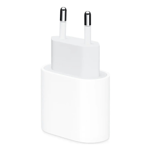 Carregador adaptador usb c de 20w para iphone apple branco a 1