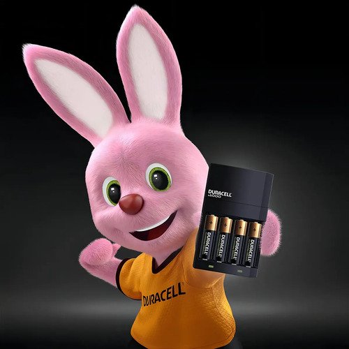 Carregador De Pilhas Recarregáveis Duracell Aa/aaa Com 4 Aa